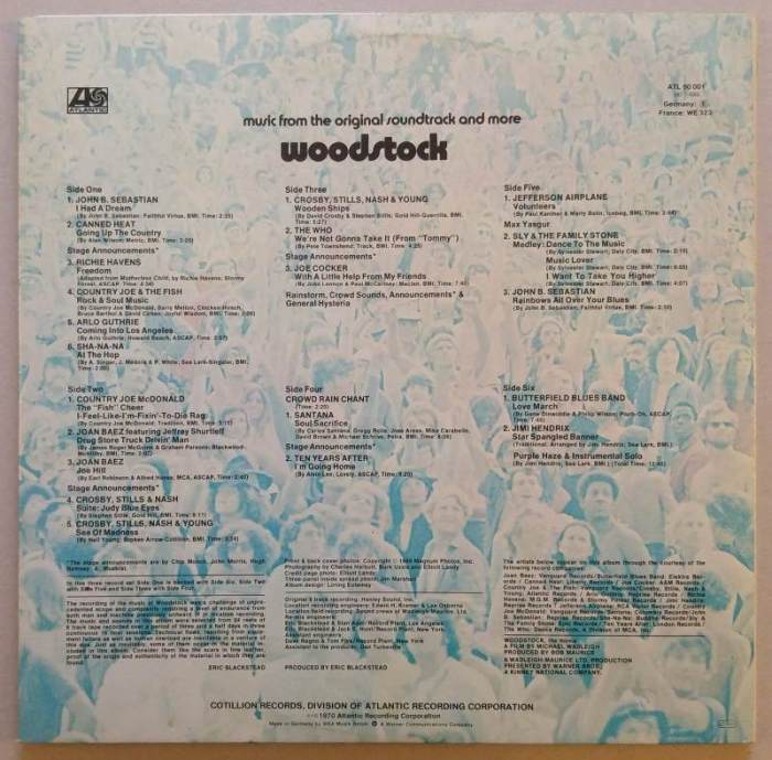 Various Artists - Woodstock - Music From The Original Soundtrack And More (3LP)