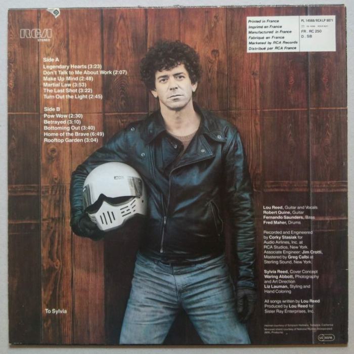 Lou Reed - Legendary Hearts (LP)