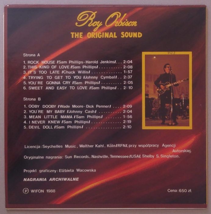 Roy Orbison - The Original Sound (LP)