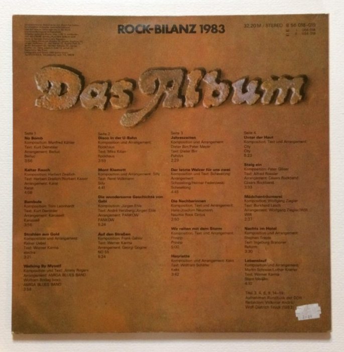 Various - Das Album - Rock-Bilanz 1983 (2LP)