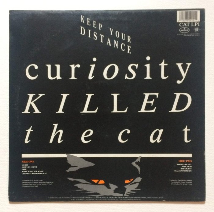 Curiosity Killed The Cat - Keep Your Distance (LP)