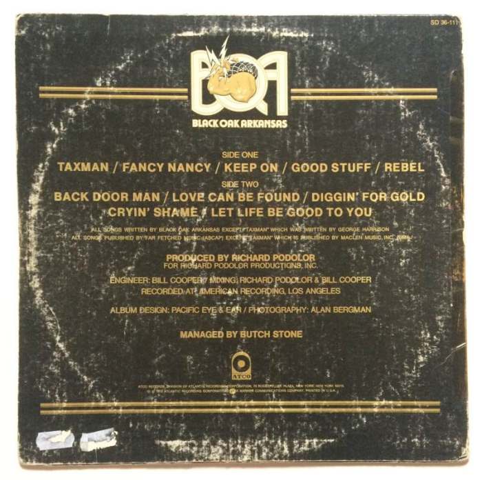 Black Oak Arkansas - Ain't Life Grand (LP)