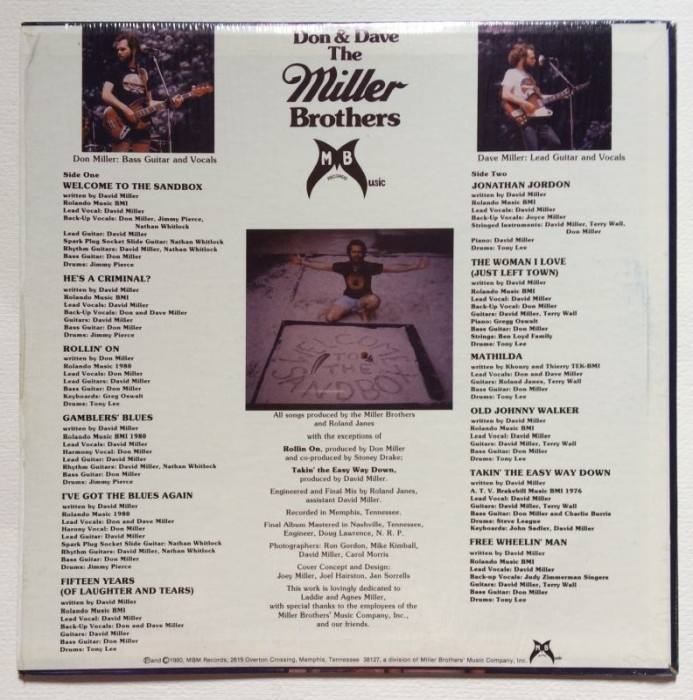 Don  a  Dave, The Miller Brothers - Welcome To The Sandbox (LP)