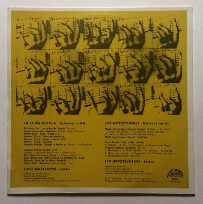 Luise Walkerová / Leo Witoszynskyj - Kytarový Recitál (2LP)
