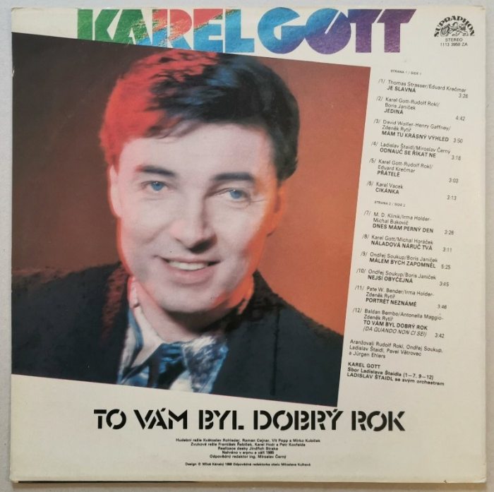 Karel Gott - To vám byl dobrý rok (LP) PODPIS!!!