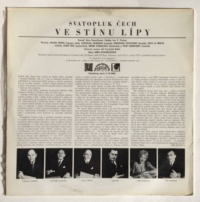 Svatopluk Čech - Ve stínu lípy (LP)