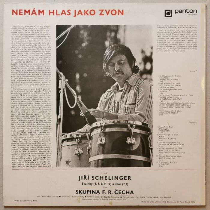 Jiří Schelinger, F. R. Čech - Nemám hlas jako zvon (LP)