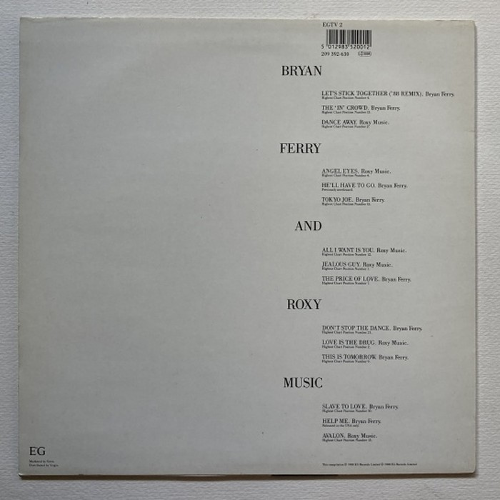 Bryan Ferry - The Ultimate Collection (LP)