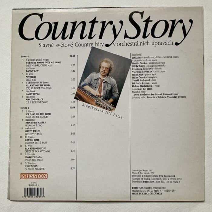 Jiří Zima - Country Story (Slavné světové country hity v orchestrálních úpravách) (LP)