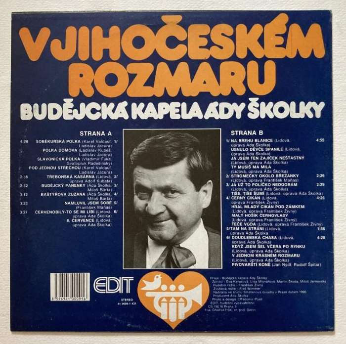 Budějcká kapela Ády Školky - V jihočeském rozmaru (LP)