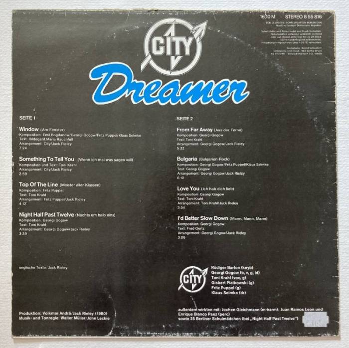 City - Dreamer (LP)