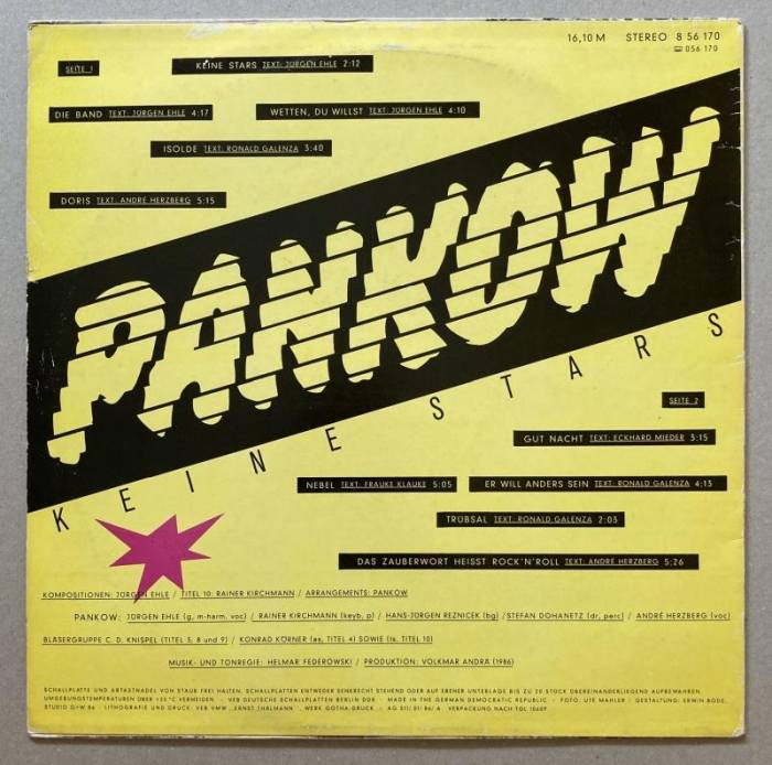 Pankow - Keine Stars (LP)