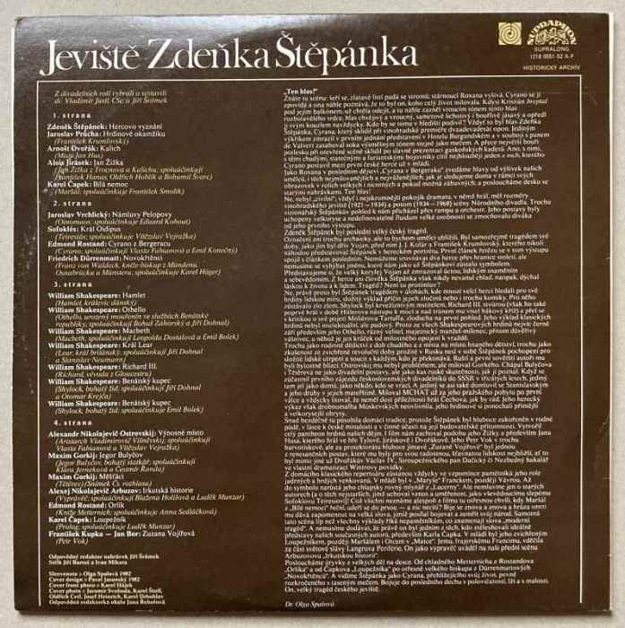 Zdeněk Štěpánek a various - Jeviště Zdeňka Štěpánka (LP)