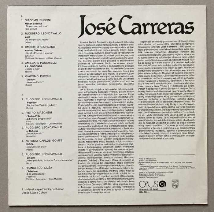 José Carreras - José Carreras (LP)