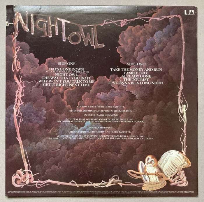 Gerry Rafferty - Night Owl (LP)