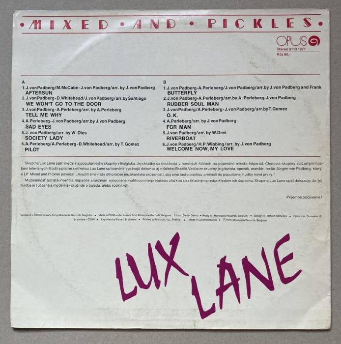 Lux Lane - Mixed And Pickles (LP)