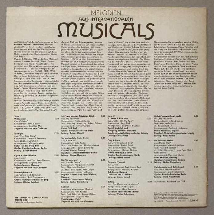 Various - Melodien Aus Internationalen Musicals (LP)