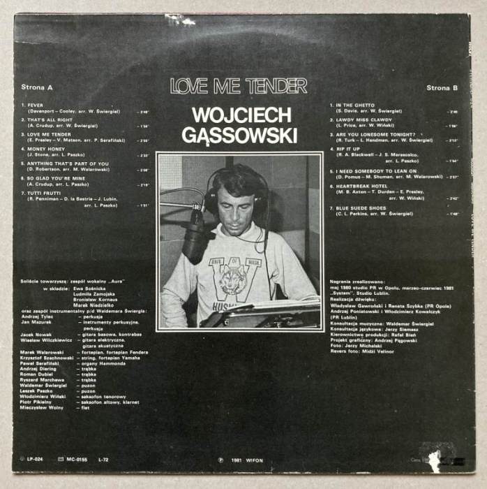Wojciech Gąssowski - Love Me Tender (LP)