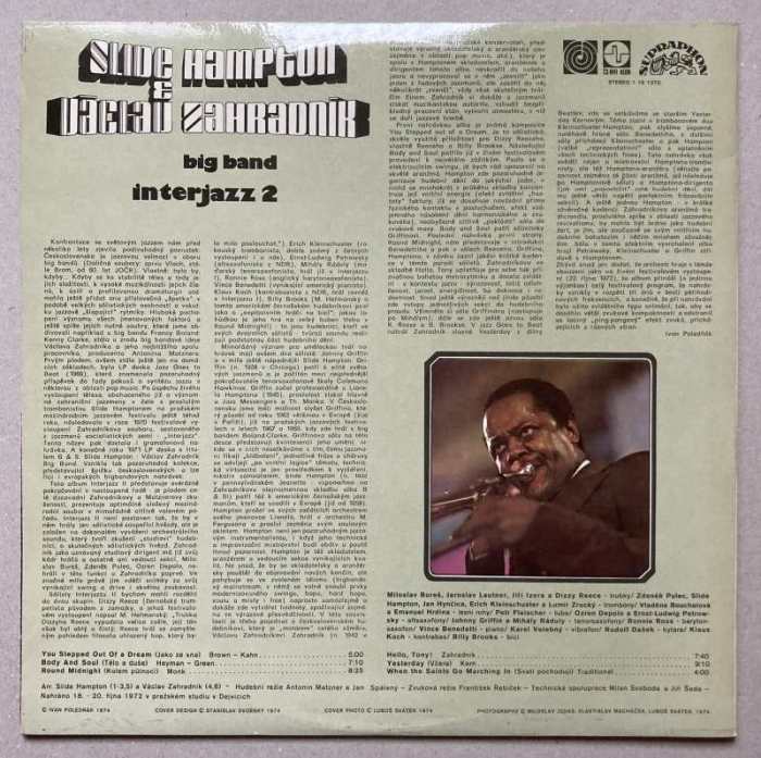 Slide Hampton a Václav Zahradník Big Band - Interjazz 2 (LP)
