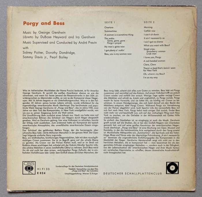 Various - Porgy And Bess (LP)