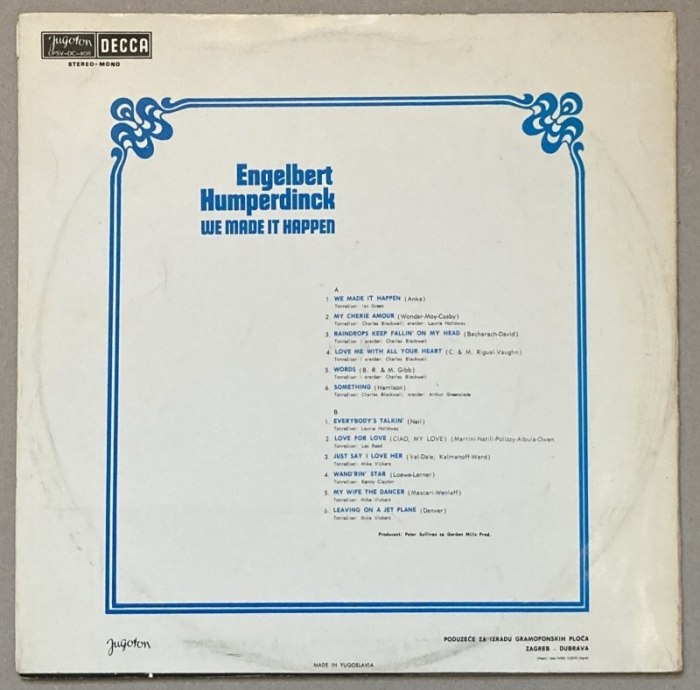 Engelbert Humperdinck - We Made It Happen (LP)