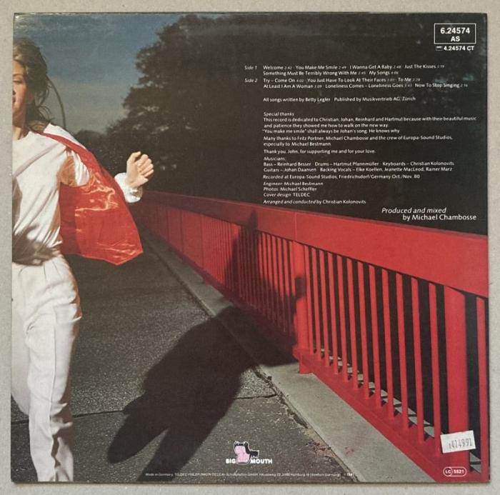 Betty Legler - Betty Legler (LP)