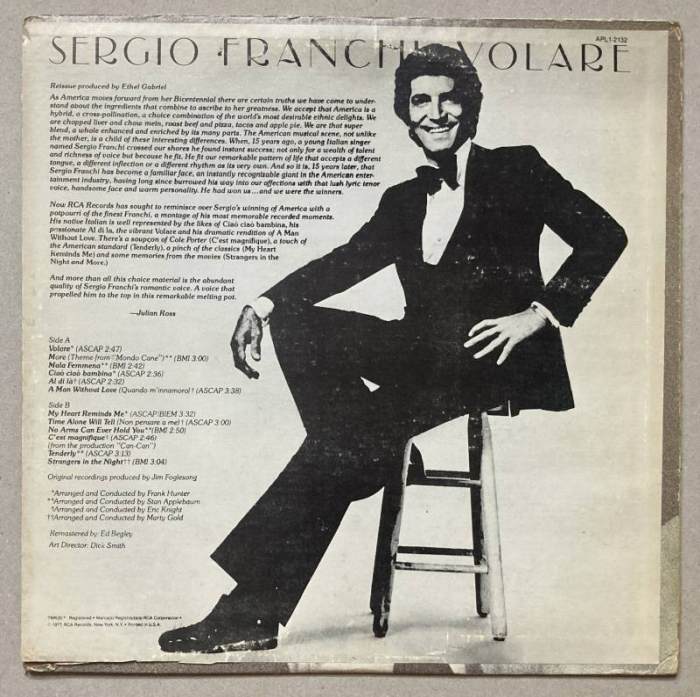 Sergio Franchi - Volare (LP)