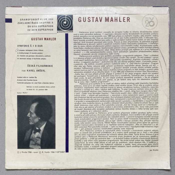 Gustav Mahler - Symfonie č.1. (LP)