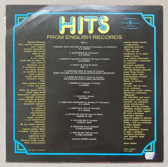 Various - Hits From English Records (LP)