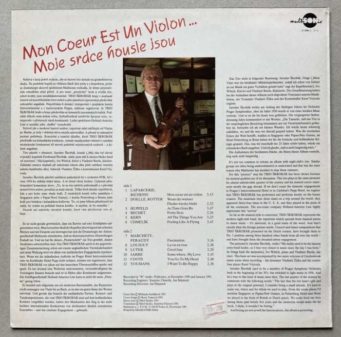 Jaroslav Škrobák - Mon C a #339;ur Est Un Violon... Moje srdce housle jsou (LP)