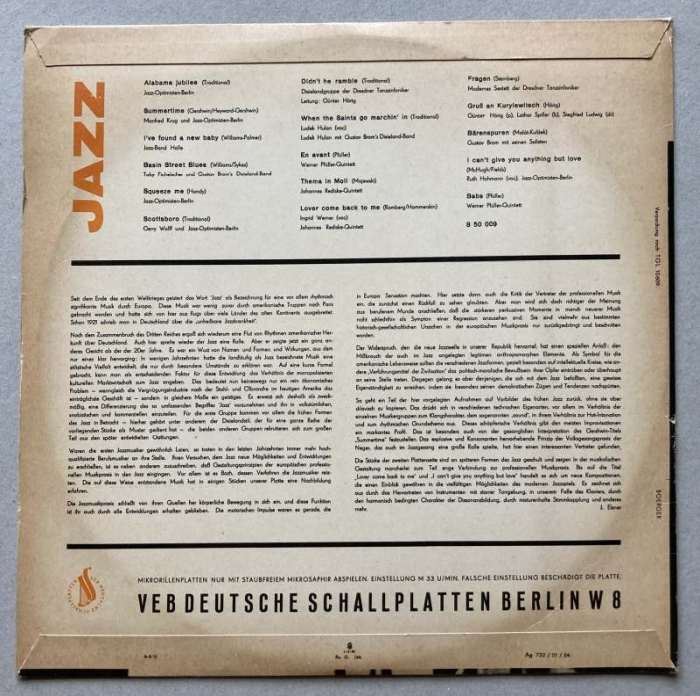 Various - Jazz Auf AMIGA 1947-1962 (LP)