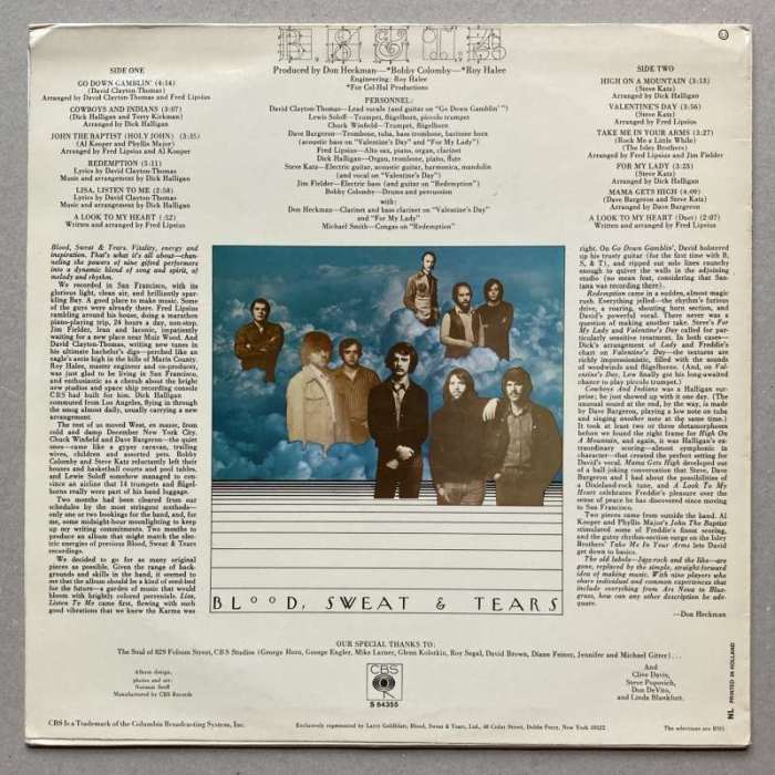 Blood, Sweat & Tears - B, S & T 4 (LP)
