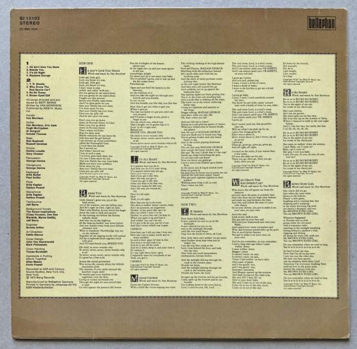 Van Morrison - T.B. Sheets (LP)