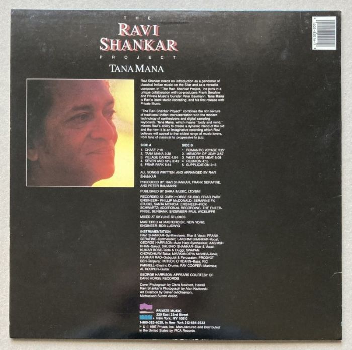 The Ravi Shankar Project - Tana Mana (LP)