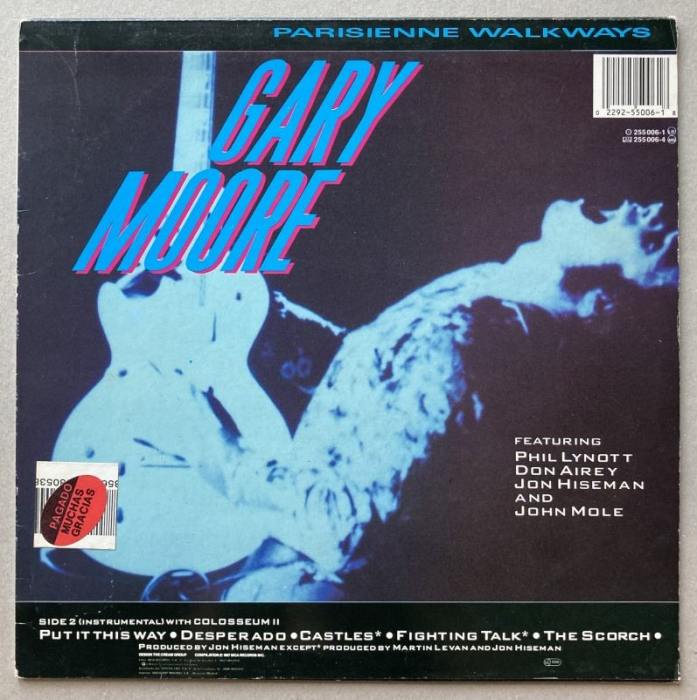 Gary Moore Featuring Phil Lynott, Don Airey, Jon Hiseman And John Mole - Parisienne Walkways (LP)
