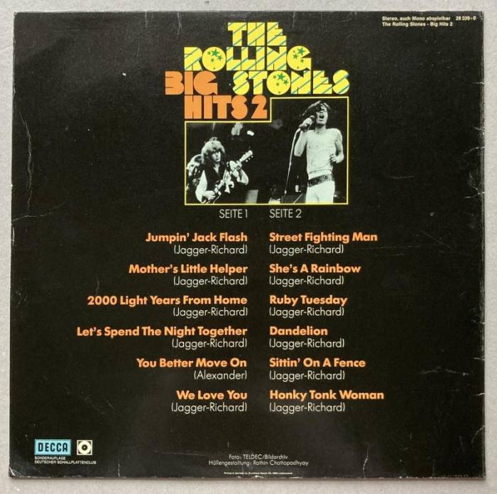 The Rolling Stones - Big Hits 2 (LP)
