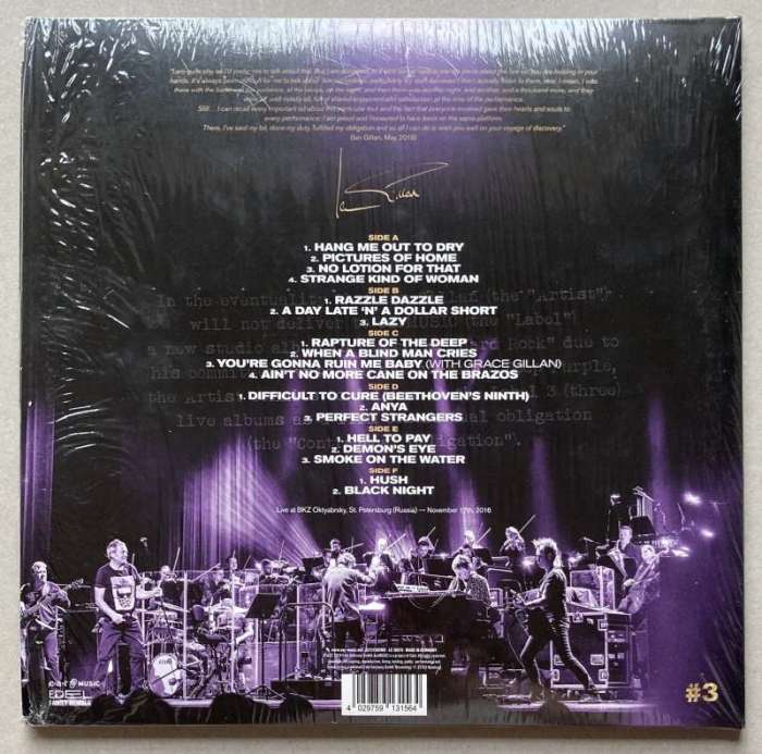 Ian Gillan With The Don Airey Band And Orchestra - Contractual Obligation #3: Live In St. Petersburg (2LP)