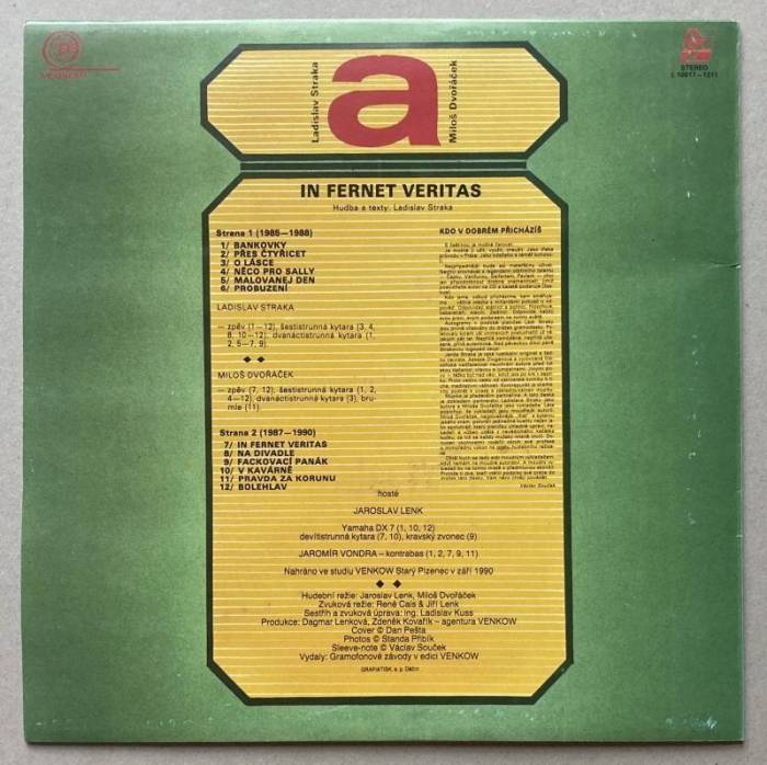 Straka a Miloš Dvořáček - In fernet veritas (LP)