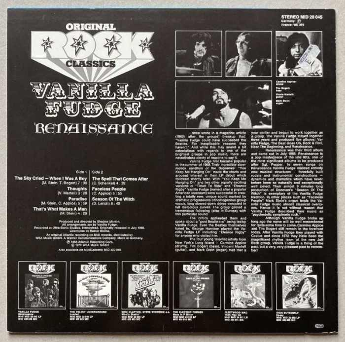 Vanilla Fudge - Renaissance (LP)