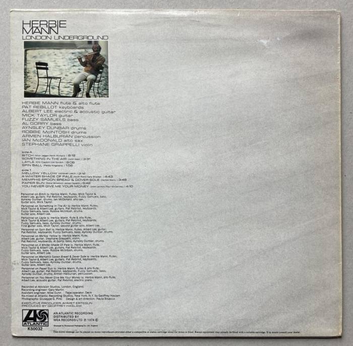 Herbie Mann - London Underground (LP)