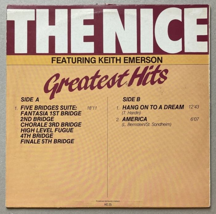 The Nice Featuring Keith Emerson - The Nice / Greatest Hits (LP)