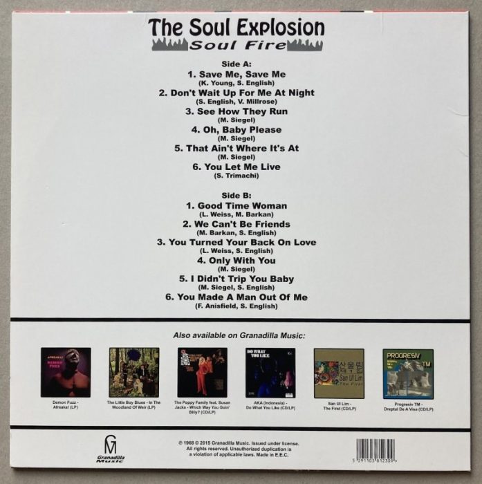 The Soul Explosion - Soul Fire (LP)