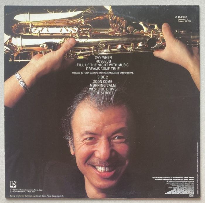 Sadao Watanabe - Fill Up The Night (LP)