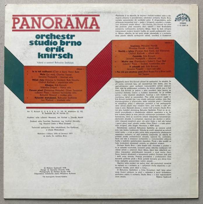 Orchestr Studio Brno - Panorama (LP)