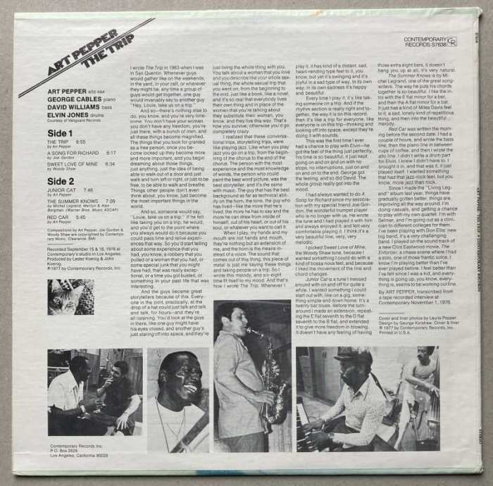 Art Pepper - The Trip (LP)
