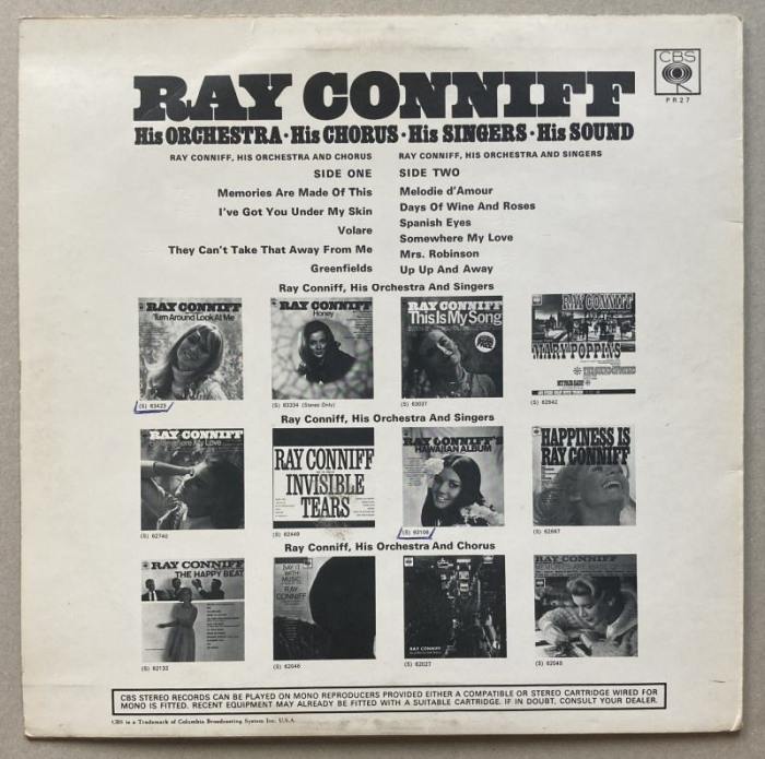 Ray Conniff, His Orchestra And Singers - His Orchestra - His Chorus - His Singers - His Sound (LP)