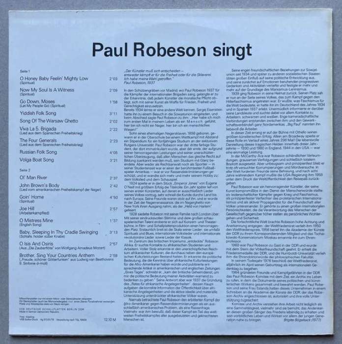 Paul Robeson - Paul Robeson Singt (LP)