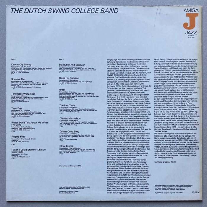 The Dutch Swing College Band - The Dutch Swing College Band (LP)