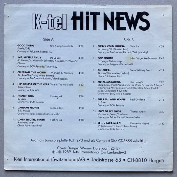 Various - K-Tel Hit News (LP)