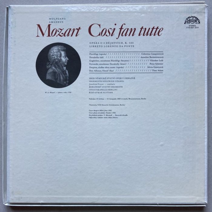 Wolfgang Amadeus Mozart - Cosi fan tutte (3LP)